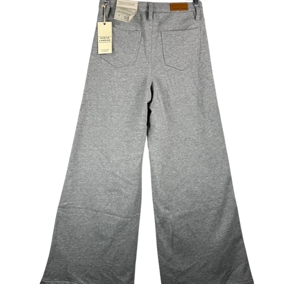 Austin Landing Women Blue Denim and Gray Sweats Flare Jeans NWT - Picture 6 of 12